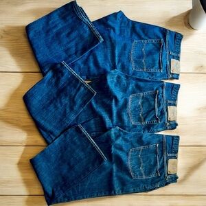 AE AMERICAN EAGLE OUTFITTERS ORIGINAL STRAIGHT MENS JEANS 38x32 LOT of 3
